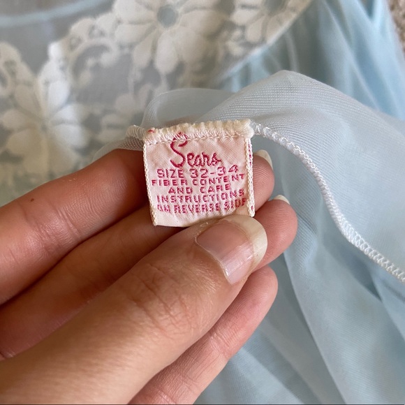 Vtg SEARS 60s Nightgown Robe Set - Picture 6 of 8
